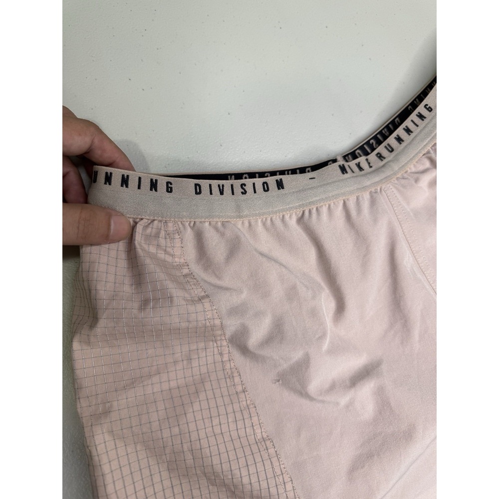 Nike Running Divison Women's Pink Activewear Drawstring Elastic Shorts Size M - Picture 8 of 13